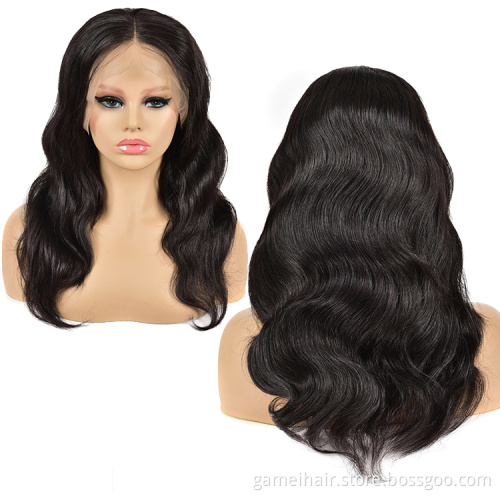 Body Wave Unprocessed Brazilian Virgin Human Hair Hd Full Lace Front Wig For Women Cheap Transparent Lace Frontal Closure Wig